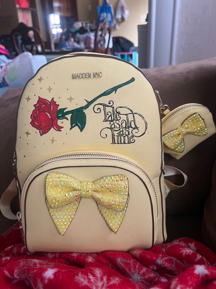 Yellow princess mini backpack 